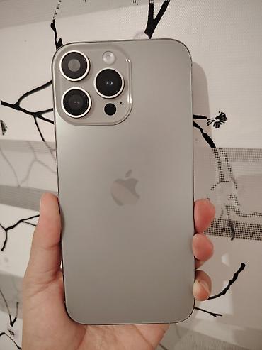 IPhone 15 Pro Max, Б/у, 1 ТБ, Natural Titanium, Коробка, 100 %