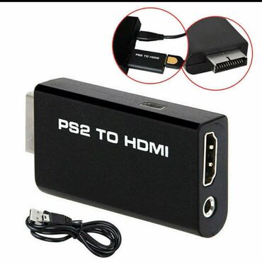 PS2 & PS1 (Sony PlayStation 2 & 1): PS 2 to HDMI converter Playstationdaki qoruntusu keyfiyyetli HD