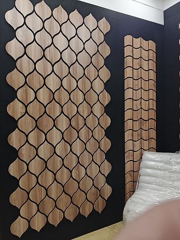 3D panellər: Dekorativ 3D divar panelləri – təbii taxta teksturası ilə Məhsul — 3