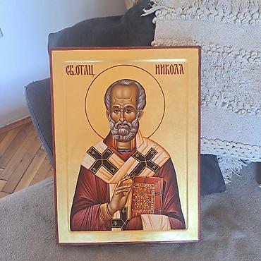 Ikona sa Pozlatom Sveti otac Nikolaj - Tradicionalna pravoslavna