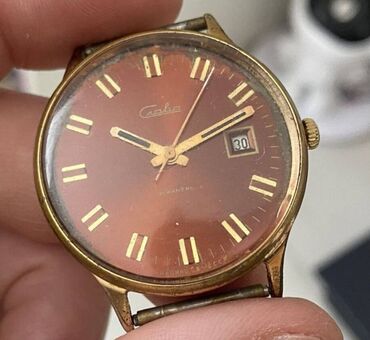 часы omega: Антикварные "РАКЕТА" СССР 70х годов позолоченные механические рабочие