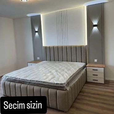 Sifarişlə mebel: Künc divan, Qonaq otağı üçün, Vеlur parça, Açılmayan — 6