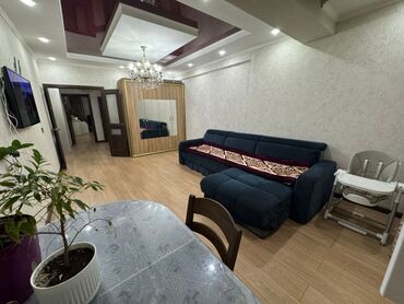 сдаю квартиру без посредников рядом ул. ахунбаева: 2 комнаты, 74 м², Элитка, 10 этаж, Евроремонт
