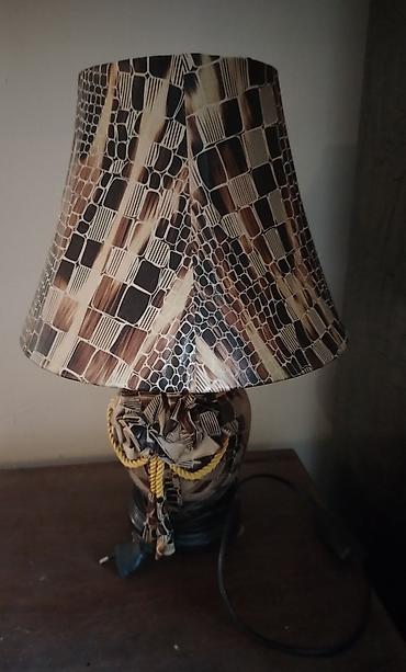 dekor işıq: Masaüstü dekorativ lamp - Üslub: Etnik/bohem naxışlı abajur və korpus — 1