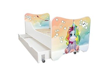 roccobarocco torbe: Dečiji Krevet 160x80 cm Happy Kitty + Fioka Unicorn Sky - Materijal — 2