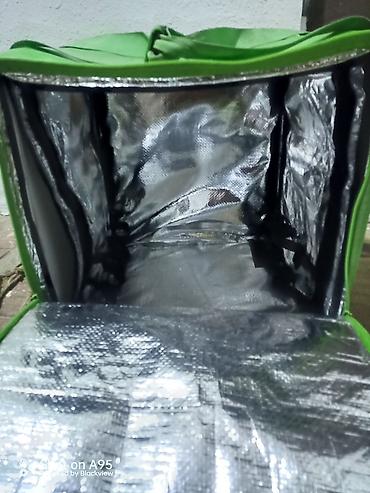 usta cantasi: Bolt Food termo çatdırılma çantası - Rəng: yaşıl, reflektor zolaqlı - — 4