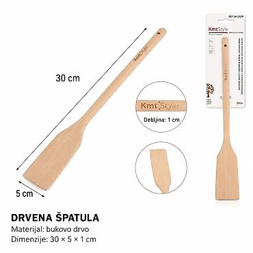 KMT Mala nož za drvena lopata 5412529 Praktična drvena špatula za