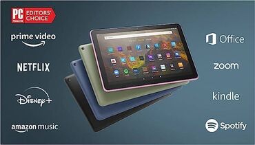 iphone tablet qiymetleri: Amazon Fire HD 10 tablet, 10.1", 1080p Full HD, 32 GB, latest model