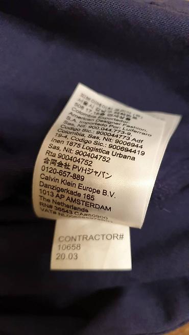 klein: Мужская футболка, S, Calvin Klein, Новый, цвет - Синий, Самовывоз — 4