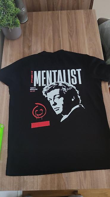 ici bos papaq: “The Mentalist” serial temalı qara T‑shirt - Ölçü(Razmer) : M (Boy — 1