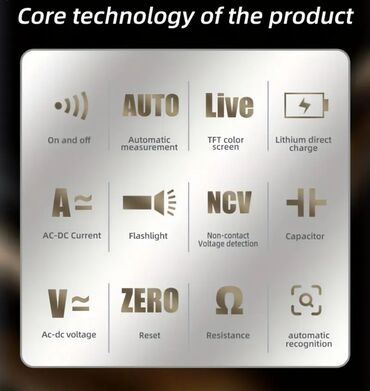 Multimetri: Pametna klešta-multimetar sa dvostrukim prikazom na jednom ekranu - — 9