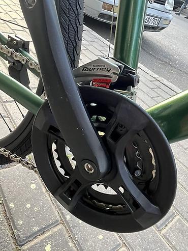 velosiped nagd: Şəhər/trek tipli velosiped – yaşıl rəng, yüngül alüminium gövdə — 5