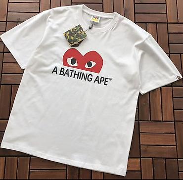 tisort: A BATHING APE qısaqol tişört - Model: Classic “A BATHING APE” ön — 2