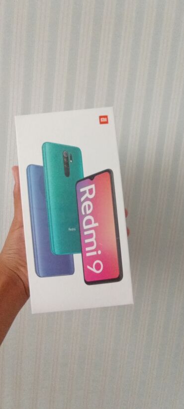 чехол для xr: Redmi, Redmi 9, Колдонулган, 64 ГБ, түсү - Көгүлтүр, 2 SIM