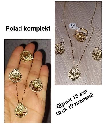 Bijuteriya dəstləri: Zərgərlik aksesuarları seçimi - Xupinq qolbaq: Rus qızılına bənzəyən — 29