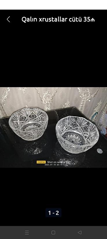 güllü tort: Tort və şiriniyyat qabı, Xrustal — 1