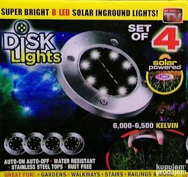 mirisljave svece: Solarne disk ubodne lampe novo. solarne disk ubodne lampe novo 4diode — 1