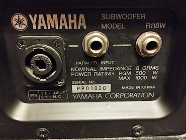 Динамики и колонки: Продаю сабвуферы Yamaha r118w оригинал, размер динамиков 18-дюймов. В — 6