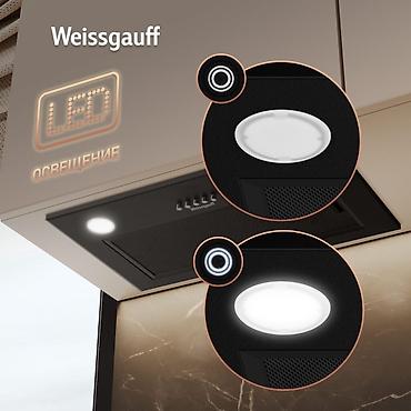 вытяжки б у: Встраиваемая кухонная вытяжка Weissgauff LEAF 600 PB Full Black Enamel — 2