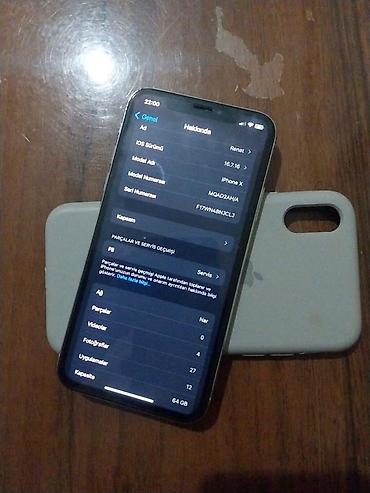 Apple iPhone: IPhone X, 64 GB, Ağ, Face ID — 3