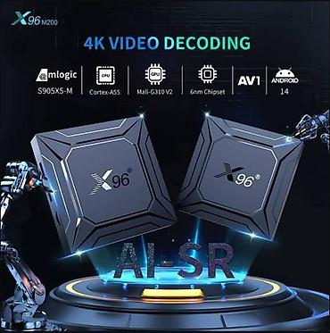 DVD i Blu-ray plejeri: Android boks X96 M200- S905X5M- 4GB-BT 5x- Android 14 Garancija na — 5