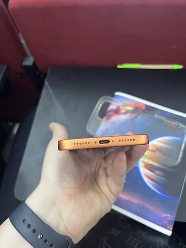 Мобильные телефоны и аксессуары: IPhone 17 Pro Max, Б/у, 512 ГБ, Оранжевый, Чехол, Защитное стекло, Коробка, 95 % — 6