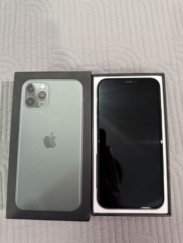 коробка айфон 11 про: IPhone 11 Pro, 256 ГБ, Matte Midnight Green, Коробка