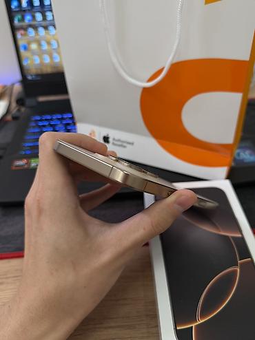 ремонт стекла телефона цена: IPhone 16 Pro Max, Б/у, 256 ГБ, Desert Titanium, Чехол, Кабель, Коробка, 92 % — 6