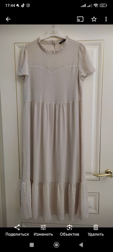 коктейльное платье с пышной юбкой: Вечернее платье, Коктейльное, Длинная модель, Креп, Без рукавов, S (EU 36)