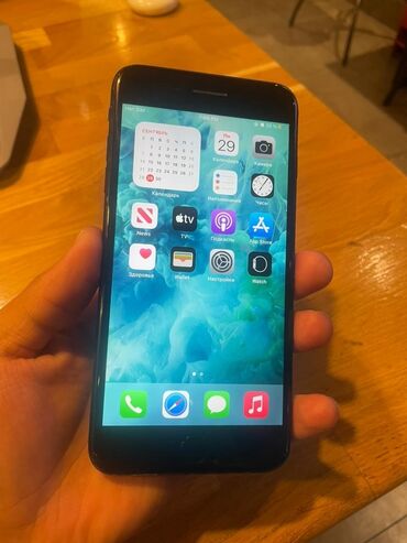 купить бэушные телефоны: IPhone 7 Plus, Колдонулган, 128 ГБ, Jet Black, 100 %