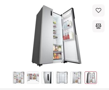 lg: İşlənmiş 2 qapılı LG Soyuducu Satılır, rəng - Boz, Təkərli