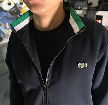 lacost: Мужская толстовка, L, XL, Lacoste, Новый, цвет - Синий — 2