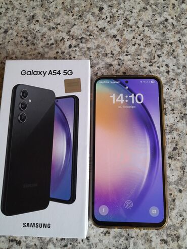irsad telecom gence: Samsung Galaxy A54 5G, 128 GB, rəng - Qara, İki sim kartlı