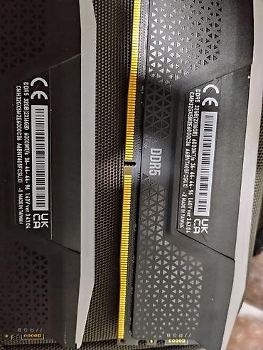 960 8gb: Оперативная память (RAM) для ПК, Б/у, Corsair, 32 ГБ, DDR5, 6000 МГц — 3