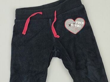 skórzane czarne spodnie: Sweatpants, Lupilu, 9-12 months, condition - Fair