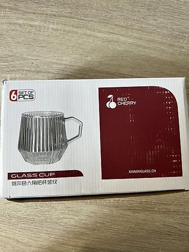 очок уста: Набор стеклянных кружек Red Cherry – 6 штук - Материал: закалённое — 2