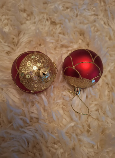 Yeni il oyuncaqları və bəzəkləri: Yolka üçün oyuncaqlar.10oyuncaq.3 bantik.2 buz bəzək yolka — 1