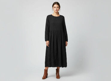 sukienka z marszczeniem na brzuchu plus size: H&M, Women`s dress, size XL