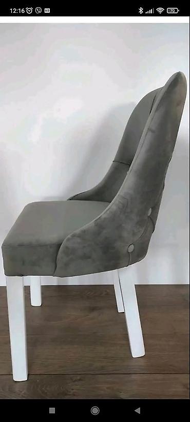 Stilske stolice: Tapacirana stolica sa dugmićima (chesterfield stil) - Presvlaka: meki — 10