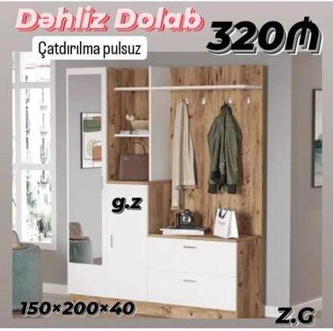 dsp satışı: 1 qapı Düz dolab, Dəhliz dolabı