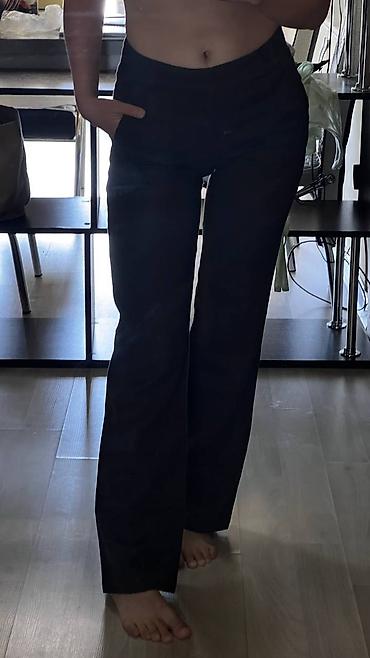 Женские брюки: Брюки Классические, Осень-весна, Италия, Лен, Новый, XS — 8