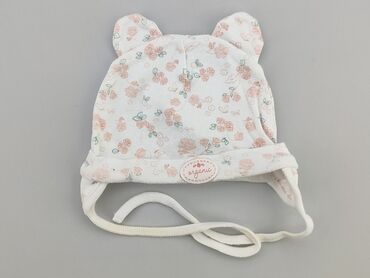 biała sukienka letnia midi: Czapeczka, So cute, 0-3 m, stan - Bardzo dobry