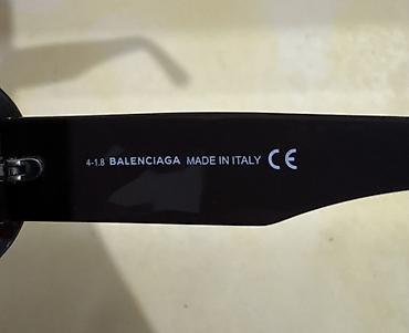 coco line: Balenciaga gün eynəyi orginaldir Qalın çərçivəli, oval formalı — 3