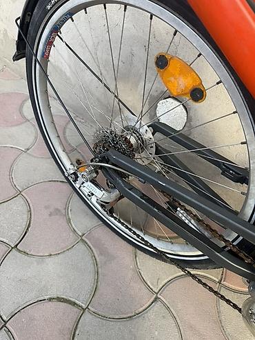 Городские велосипеды: Городской/треккинговый велосипед с низкой рамой, оранжевый — 9