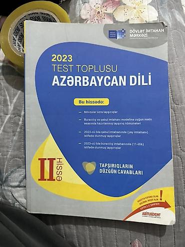 Книги и журналы: DİM “Test Toplusu 2023” dəstəsi – I və II hissələr Tərkib: - English — 8
