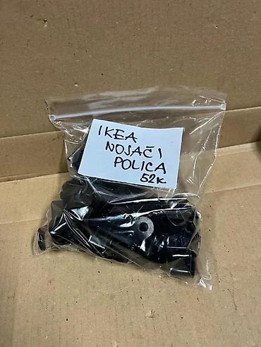 Ostali nameštaj: Metalni nosači za police – U obliku „U“, crni - Materijal: metal — 5