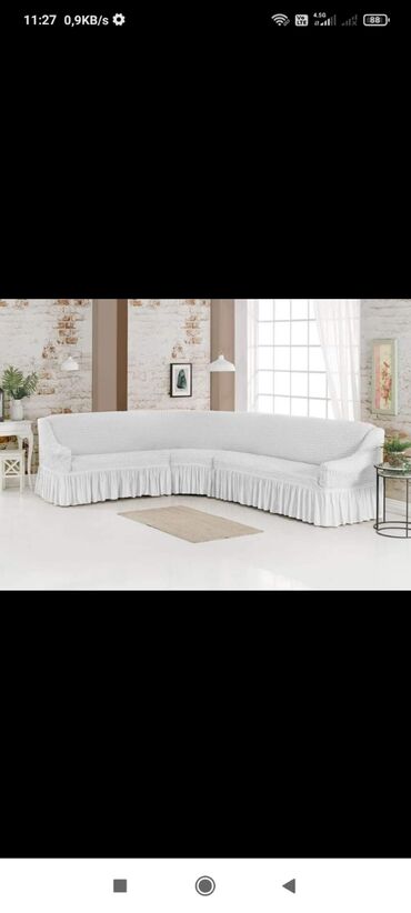 Другой текстиль: Угловой диван чихол Жатка кочиства Товар из Турции 3 метр до 8 метр — 6
