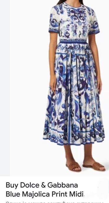 Haljine: Dolce & Gabbana S (EU 36), bоја - Svetloplava, Večernji, maturski, Kratkih rukava — 9