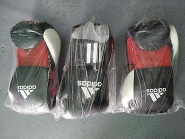 Перчатки: Кожаные боксерские перчатки ADIDAS по складовским ценам Качество — 1