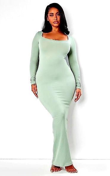 Haljine: Duge haljine sa elastinlm. Crna,plava,boja kajsije,zuta,svetlo — 6